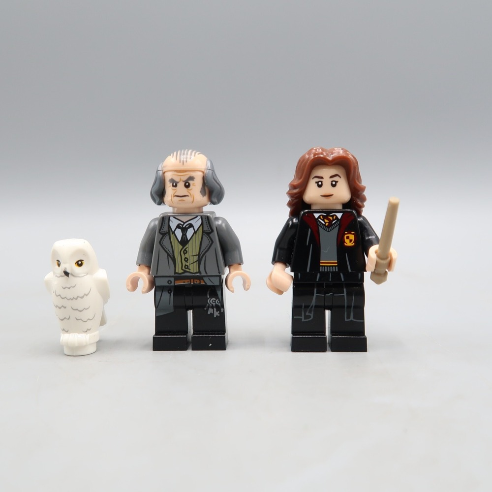 LEGO Minifigure Argus Filch & Hermine Harry Potter Pet White Owl lot